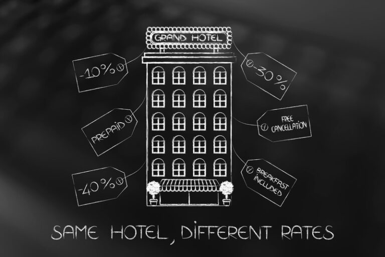 hotel with plenty of different promotions on price tags
